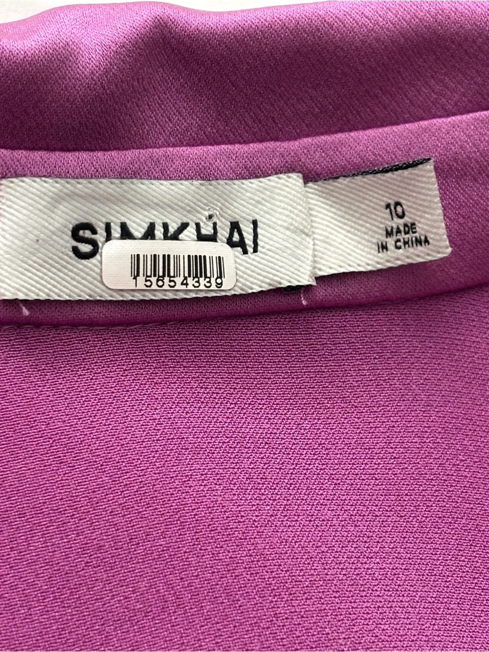 SIMKHAI Purple Paradise Wrap Blouse with Dramatic Sleeves, 10, VGUC - Picture 8 of 11